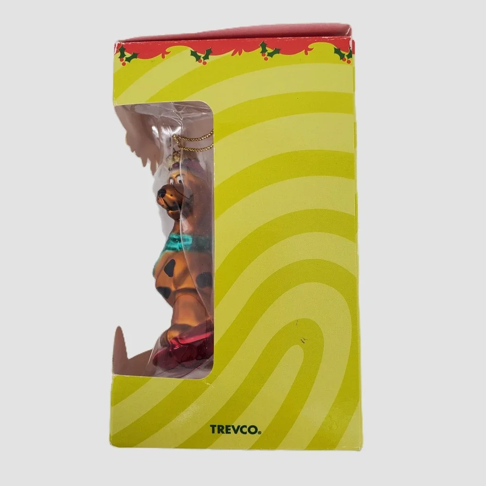 Scooby-Doo Vintage 2002 Blown Glass Christmas‎ Ornaments Set of 2 Trevco New